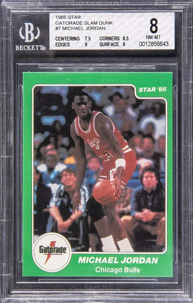 1984-85 Star Gatorade Slam Dunk Michael Jordan #7 card image