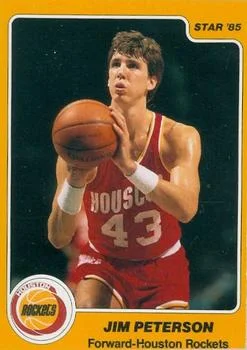 1984-85 Star Jim Petersen UERUER: Last name misspelled "Peterson" #246 card image