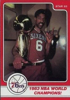 1984-85 Star Julius Erving Julius Erving 1983 World Champs #14 card image