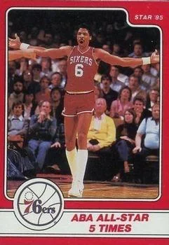 1984-85 Star Julius Erving Julius Erving ABA All-Star #5 card image