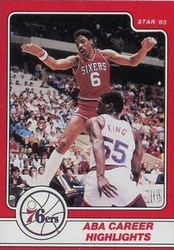 1984-85 Star Julius Erving Julius Erving ABA Career Highlights #13 card image