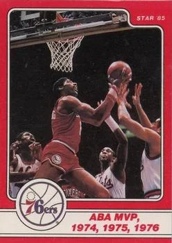 1984-85 Star Julius Erving Julius Erving ABA MVP #9 card image