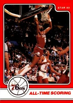 1984-85 Star Julius Erving Julius Erving All-Time Scoring #16 card image