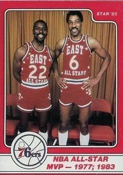 1984-85 Star Julius Erving Julius Erving NBA All-Star MVP #11 card image