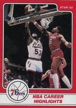 1984-85 Star Julius Erving Julius Erving NBA Career Highlights #12 card image