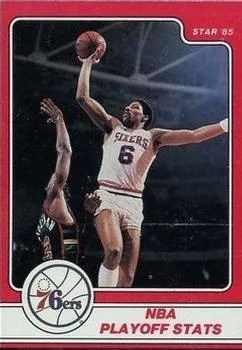 1984-85 Star Julius Erving Julius Erving NBA Playoff Stats #6 card image