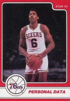 1984-85 Star Julius Erving Julius Erving Personal Data #17 card image
