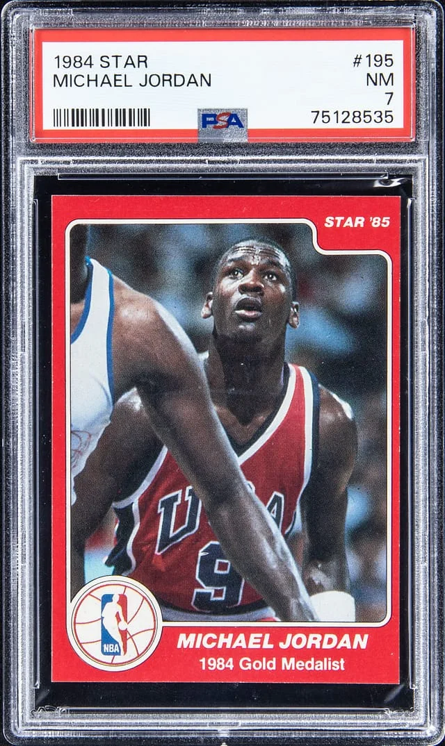 1984-85 Star Michael Jordan #195 card image