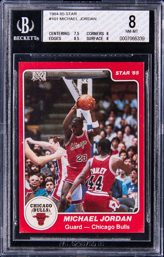 1984-85 Star Michael Jordan XRC #101 card image