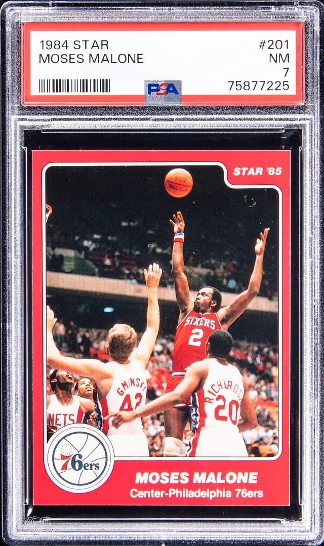 1984-85 Star Moses Malone #201 card image