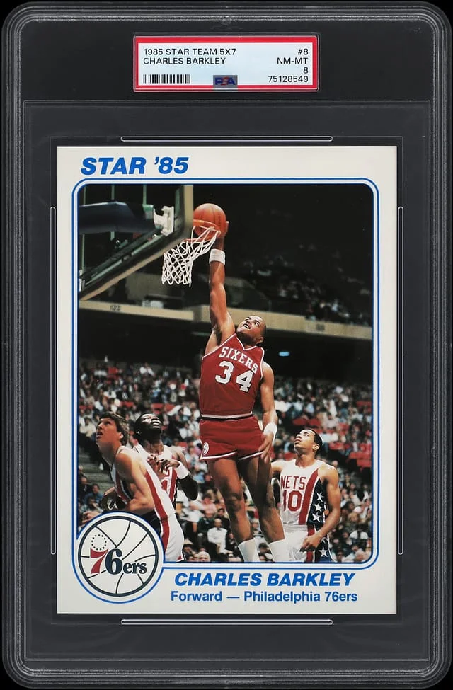 1984-85 Star Team 5x7 Charles Barkley #8 card image