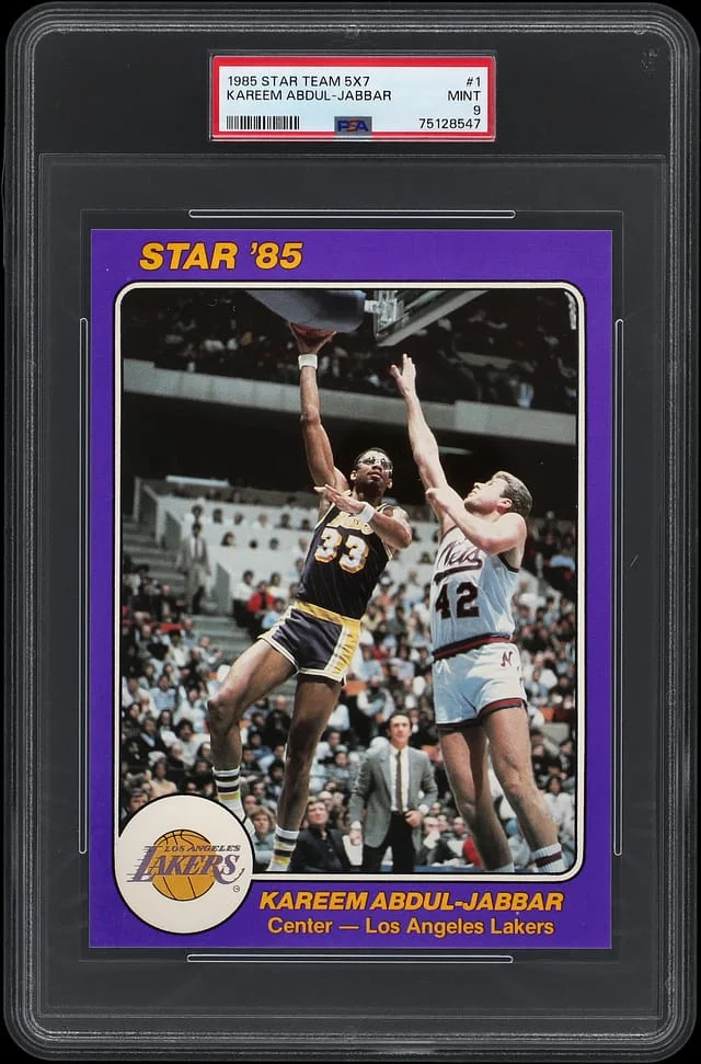 1984-85 Star Team 5x7 Kareem Abdul-Jabbar #1 card image
