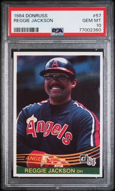 1984 Donruss Reggie Jackson #57 card image