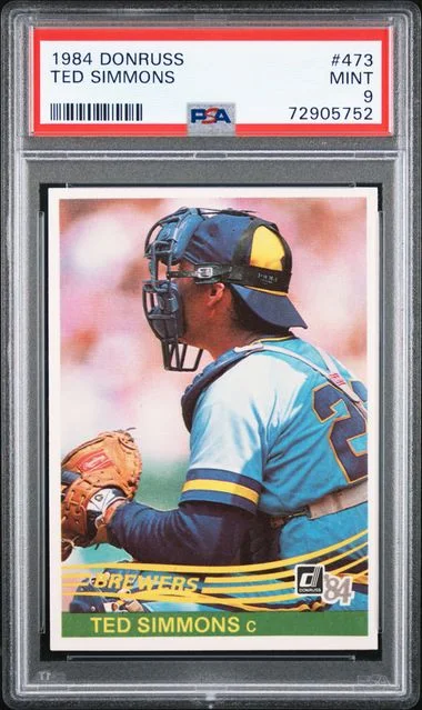 1984 Donruss Ted Simmons #473 card image