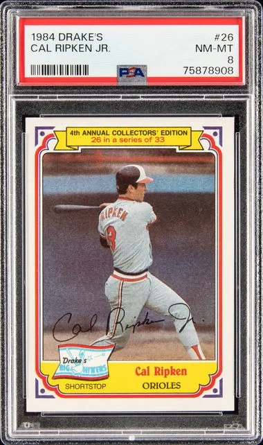 1984 Drake's Cal Ripken Jr. #26 card image