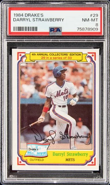 1984 Drake's Darryl Strawberry #29 card image