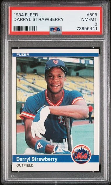 1984 Fleer Darryl Strawberry #599 card image