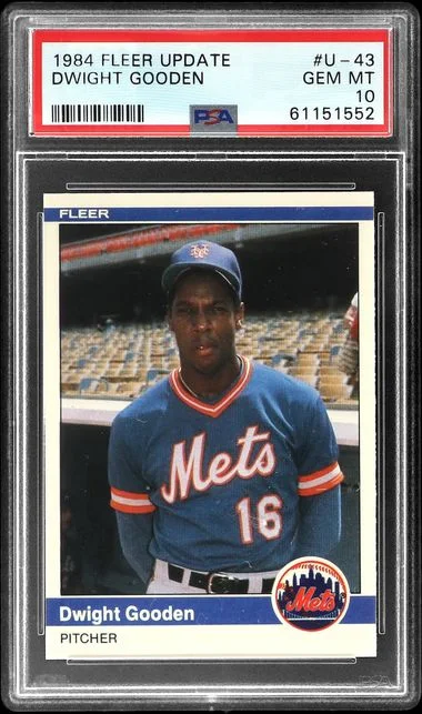 1984 Fleer Dwight Gooden Update #U-43 card image