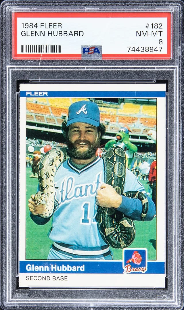 1984 Fleer Glenn Hubbard #182 card image