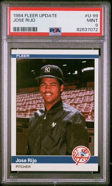 1984 Fleer Jose Rijo Update #U-99 card image