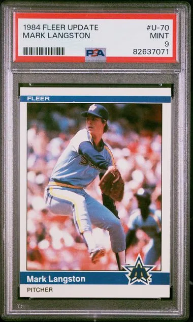 1984 Fleer Mark Langston Update #U-70 card image