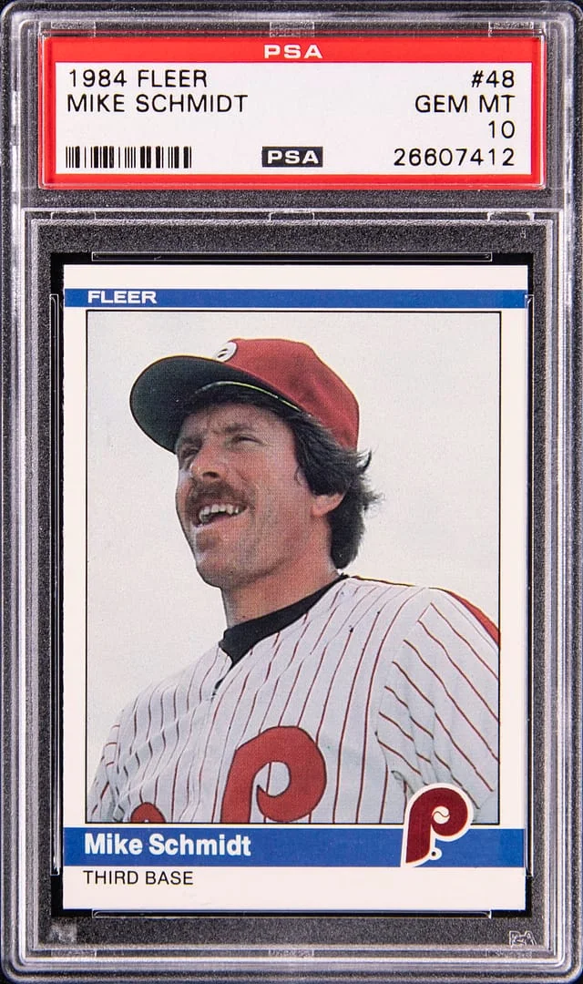 1984 Fleer Mike Schmidt #48 card image