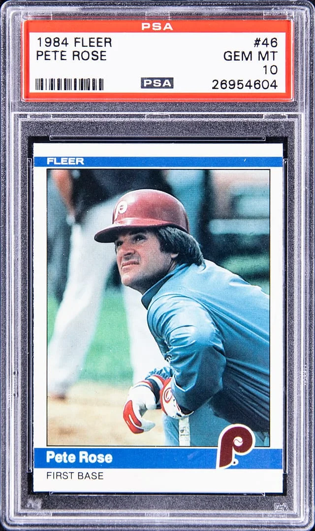 1984 Fleer Pete Rose #46 card image
