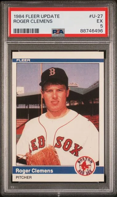 1984 Fleer Roger Clemens Update #U-27 card image