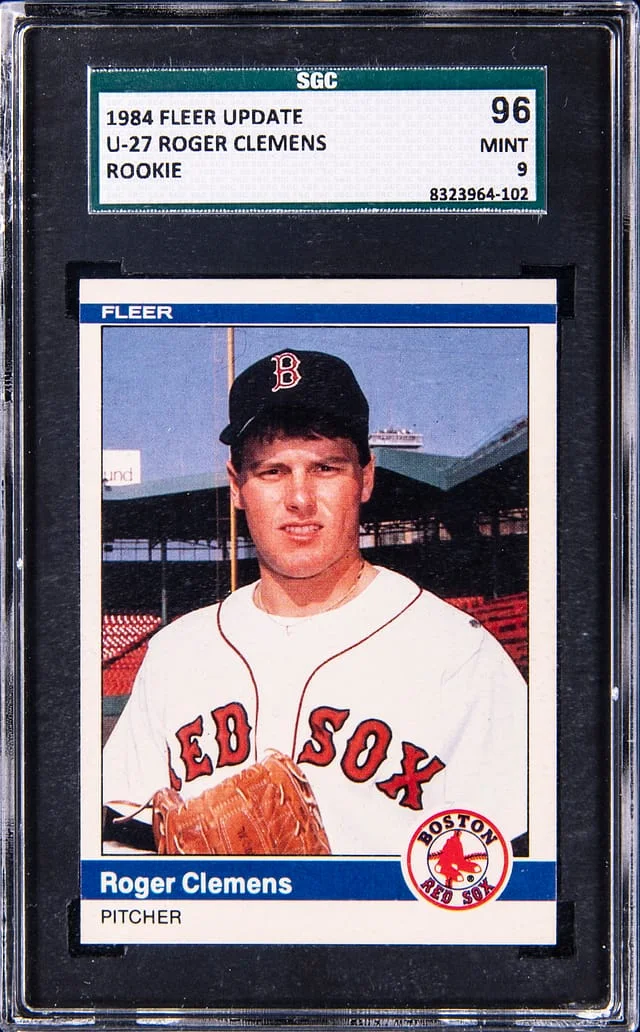 1984 Fleer Roger Clemens Update #U27 card image