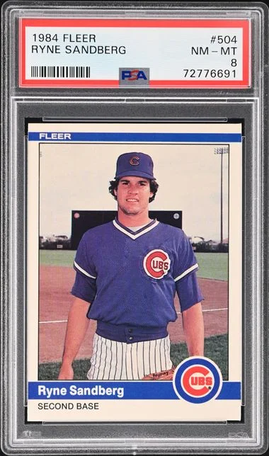 1984 Fleer Ryne Sandberg #504 card image