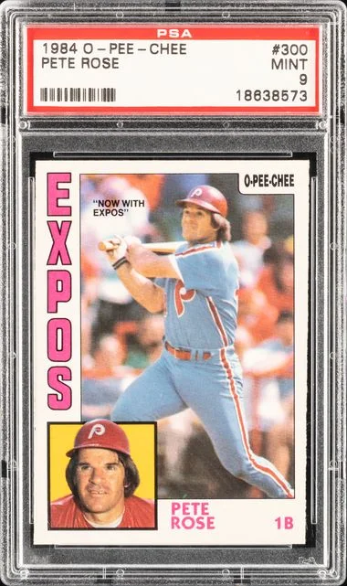 1984 O-Pee-Chee Pete Rose #300 card image