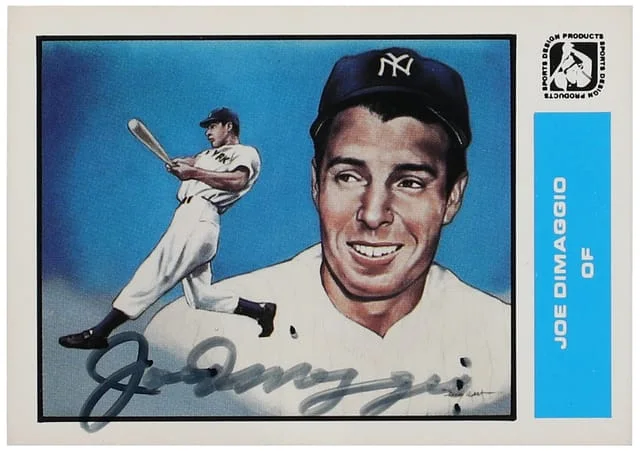 1984 Sports Design Joe DiMaggio #5 card image