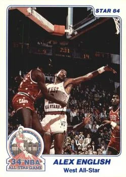 1984 Star All-Star Game Alex English #18 card image