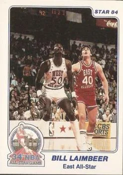 1984 Star All-Star Game Bill Laimbeer #6 card image