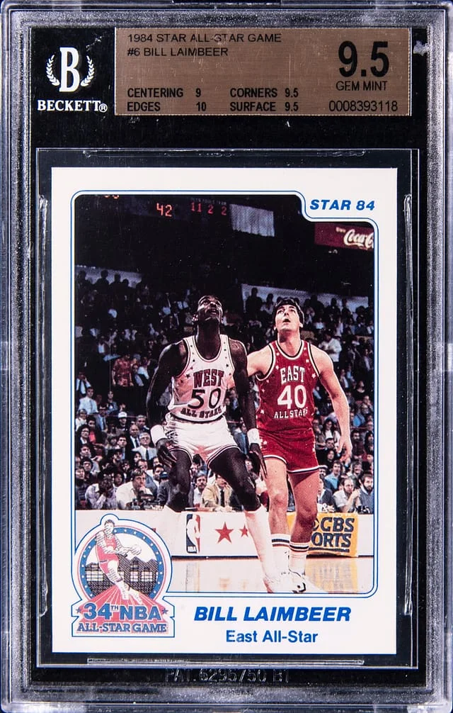 1984 Star All-Star Game Bill Laimber #6 card image