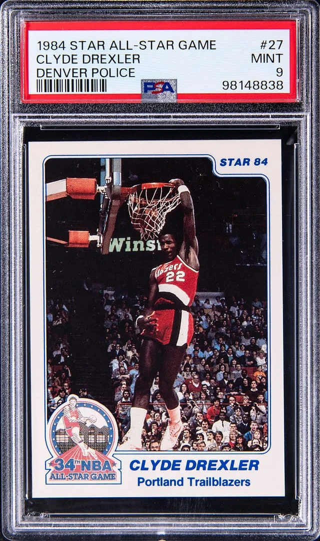 1984 Star All-Star Game Denver Police Clyde Drexler #27 card image
