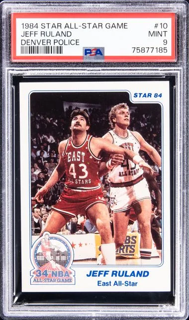 1984 Star All-Star Game Denver Police Jeff Ruland #10 card image