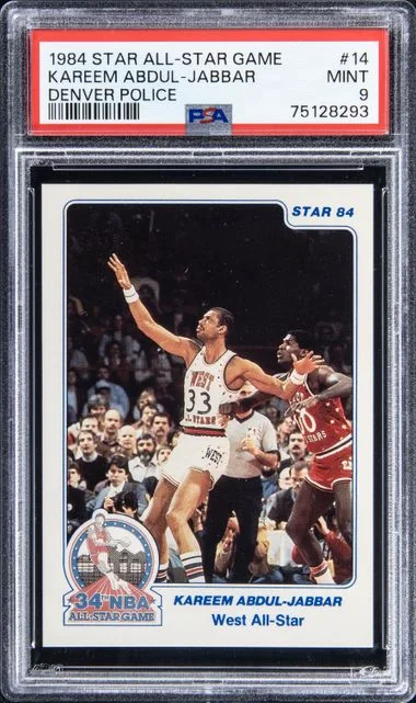 1984 Star All-Star Game Denver Police Kareem Abdul-Jabbar #14 card image