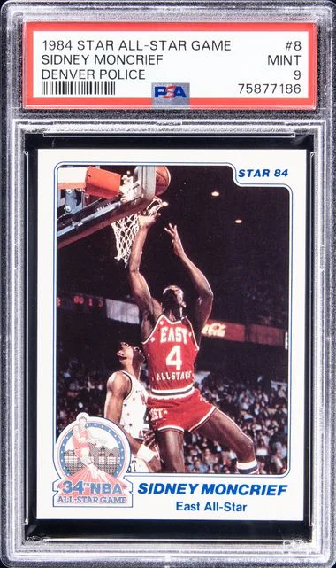 1984 Star All-Star Game Denver Police Sidney Moncrief #8 card image