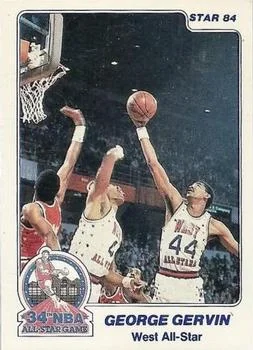 1984 Star All-Star Game George Gervin #19 card image