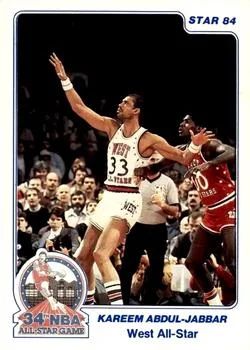 1984 Star All-Star Game Kareem Abdul-Jabbar #14 card image
