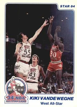 1984 Star All-Star Game Kiki Vandeweghe #25 card image