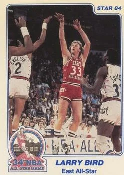 1984 Star All-Star Game Larry Bird #2 card image