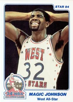 1984 Star All-Star Game Magic Johnson #21 card image
