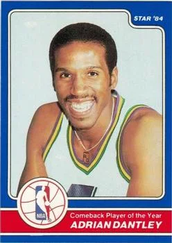 1984 Star Awards Banquet Adrian Dantley Comeback Player of the Year #4 card image