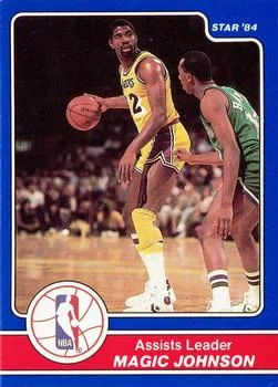 1984 Star Awards Banquet Magic Johnson Assists Leader #17 card image