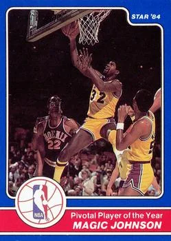 1984 Star Awards Banquet Magic Johnson Pivotal Player of the Year #6 card image