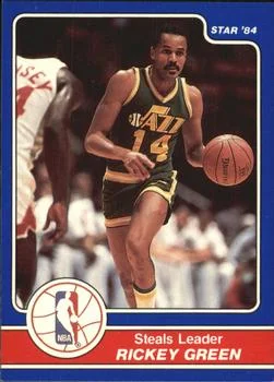 1984 Star Awards Banquet Rickey Green Steals Leader #18 card image