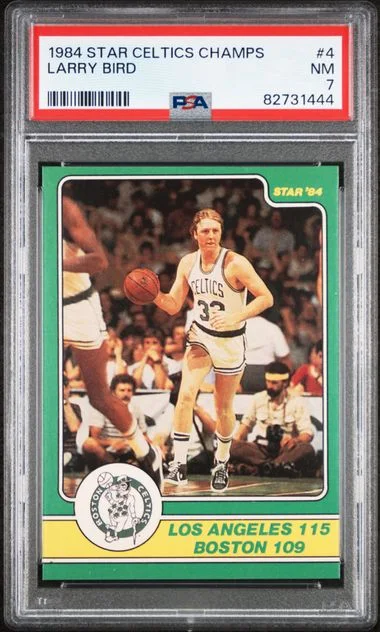 1984 Star Celtics Champions Larry Bird #4 card image