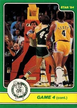 1984 Star Celtics Champs Danny Ainge / James Worthy #12 card image